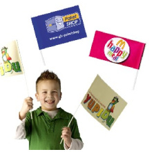 Vlaggetjes van papier 115 g/m² MC (11,5 x 24 cm) - Topgiving